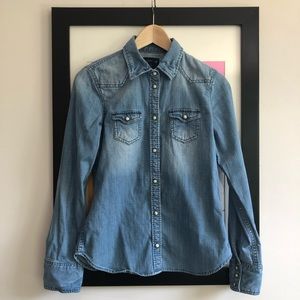 denim button down from AE